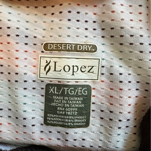 Striped Sleeveless by Lopez Size XL, Moisture Wicking, Golf Shirt, Lightweight - Picture 3 of 4